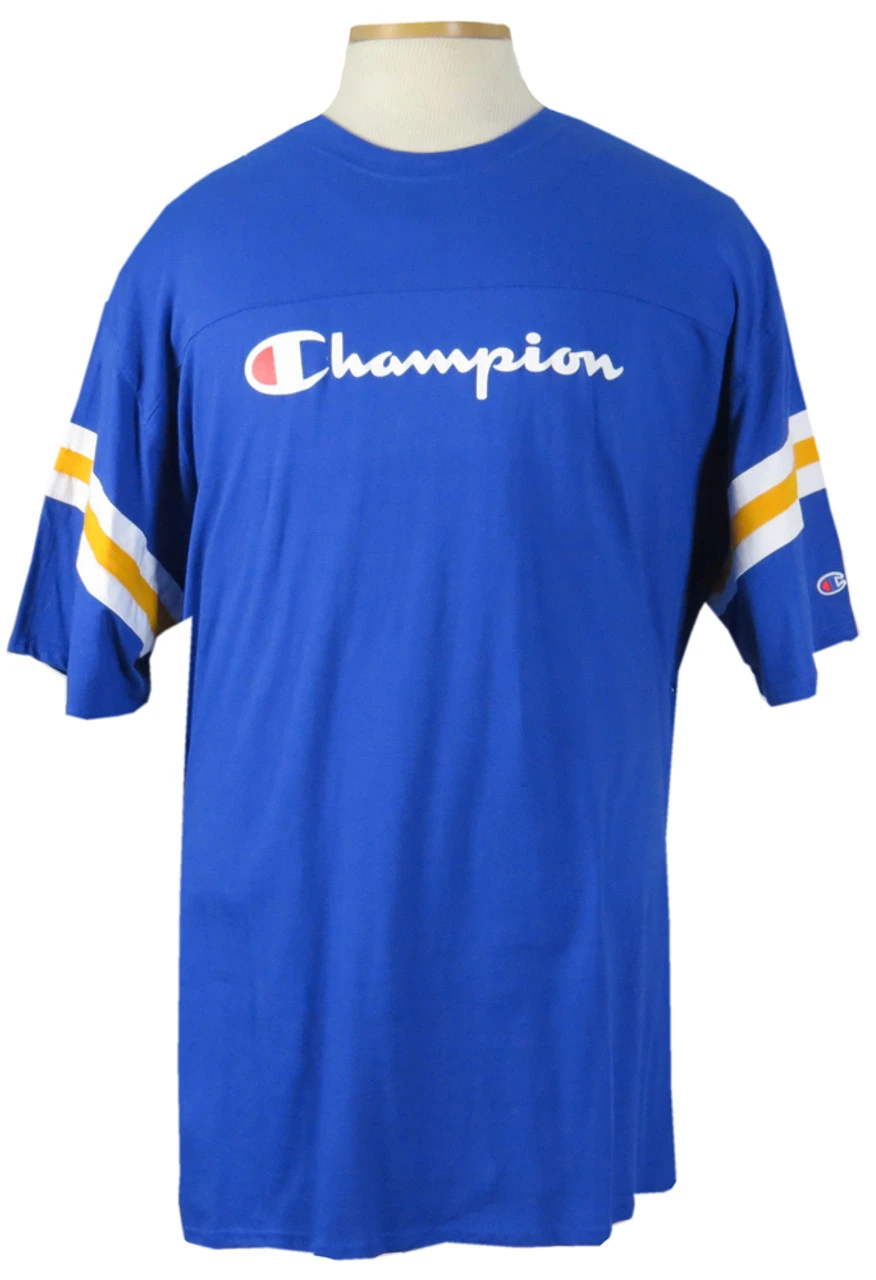 Champion Football Yoke Tee Shirt 4 Colors XLT, 1X, 2X, 2XT, 3X, 3XT, 4X, 4XT, 5X, 6X 4 Champion Football Yoke Tee Shirt 4 Colors XLT, 1X, 2X, 2XT, 3X, 3XT, 4X, 4XT, 5X, 6X - Image 2
