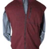 F/X Fusion Full Zip Fleece Sweater Vest 2 Colors LT, XLT, 2X, 2XT, 4X -Fanatics Shop fusionvestred 58047.1582220649