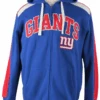 NFL New York Giants Royal, White & Red Full Zip Hoodie, 2X