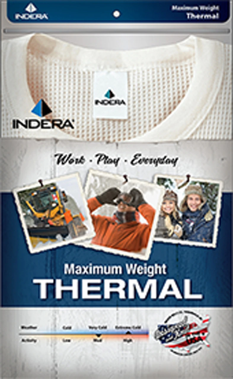 Indera Mills Thermal Top XLT, 2X, 2XT, 3X, 4X, 6X 3 Indera Mills Thermal Top XLT, 2X, 2XT, 3X, 4X, 6X - Image 2