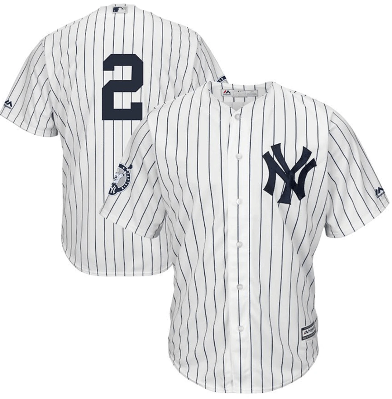 Majestic New York Yankees Derek Jeter Authentic Retirement Jersey 2X, 3XT, 4X, 5X 3 Majestic New York Yankees Derek Jeter Authentic Retirement Jersey 2X, 3XT, 4X, 5X