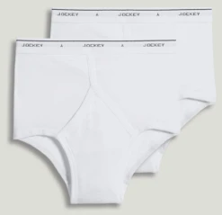 Jockey Classics White Briefs, 2 Pack, 38 Tall, 44 Tall