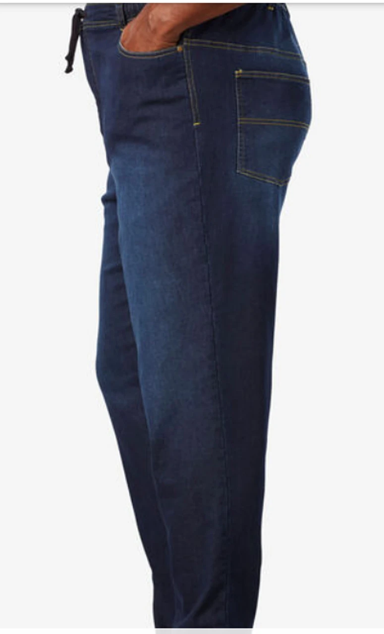 Large And In Charge Stretch Denim Sweats 3X 4 Large And In Charge Stretch Denim Sweats 3X - Image 2