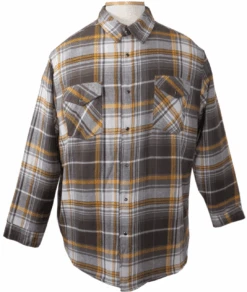 King Size Snap-Front Quilted Flannel 3 Colors 2X, 3X 6 King Size Snap-Front Quilted Flannel 3 Colors 2X, 3X -Fanatics Shop kssnapflnlbrn 42415.1691693524