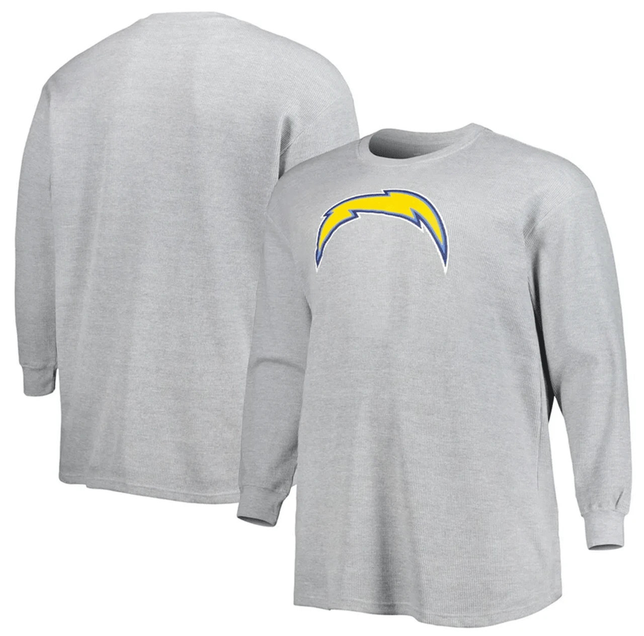 Fanatics Branded Los Angeles Chargers Long Sleeve Waffle Knit Thermal Shirt 2X, 2XT, 3X, 3XT, 4XT 3 Fanatics Branded Los Angeles Chargers Long Sleeve Waffle Knit Thermal Shirt 2X, 2XT, 3X, 3XT, 4XT