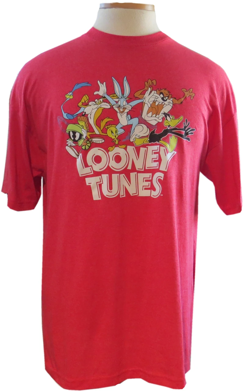 Looney Tunes Bugs & Gang Heather Red Tee Shirt 2XT, 4X, 6X 4 Looney Tunes Bugs & Gang Heather Red Tee Shirt 2XT, 4X, 6X - Image 2