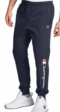 Champion Lightweight Jersey Knit Script Joggers 2 Colors LT, 2X, 4X