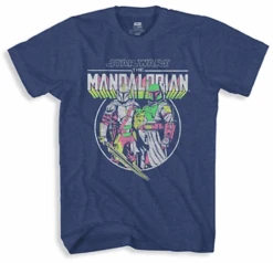 Star Wars Mandalorian Cartoon Short Sleeve Printed Tee Shirt 4X