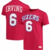 Mitchell & Ness Philadelphia 76'ers Julius Erving Name And Number Tee Shirt 3X, 4X, 5X -Fanatics Shop mnsixerservingtee 34436.1698425951