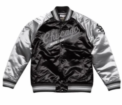 Mitchell & Ness Chicago White Sox Tough Season Satin Jacket 2XT, 3XT