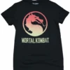 Mortal Kombat Black Short Sleeve Logo Tee Shirt 2XT, 3X, 4X -Fanatics Shop mortcomblogotee 99769.1713976796