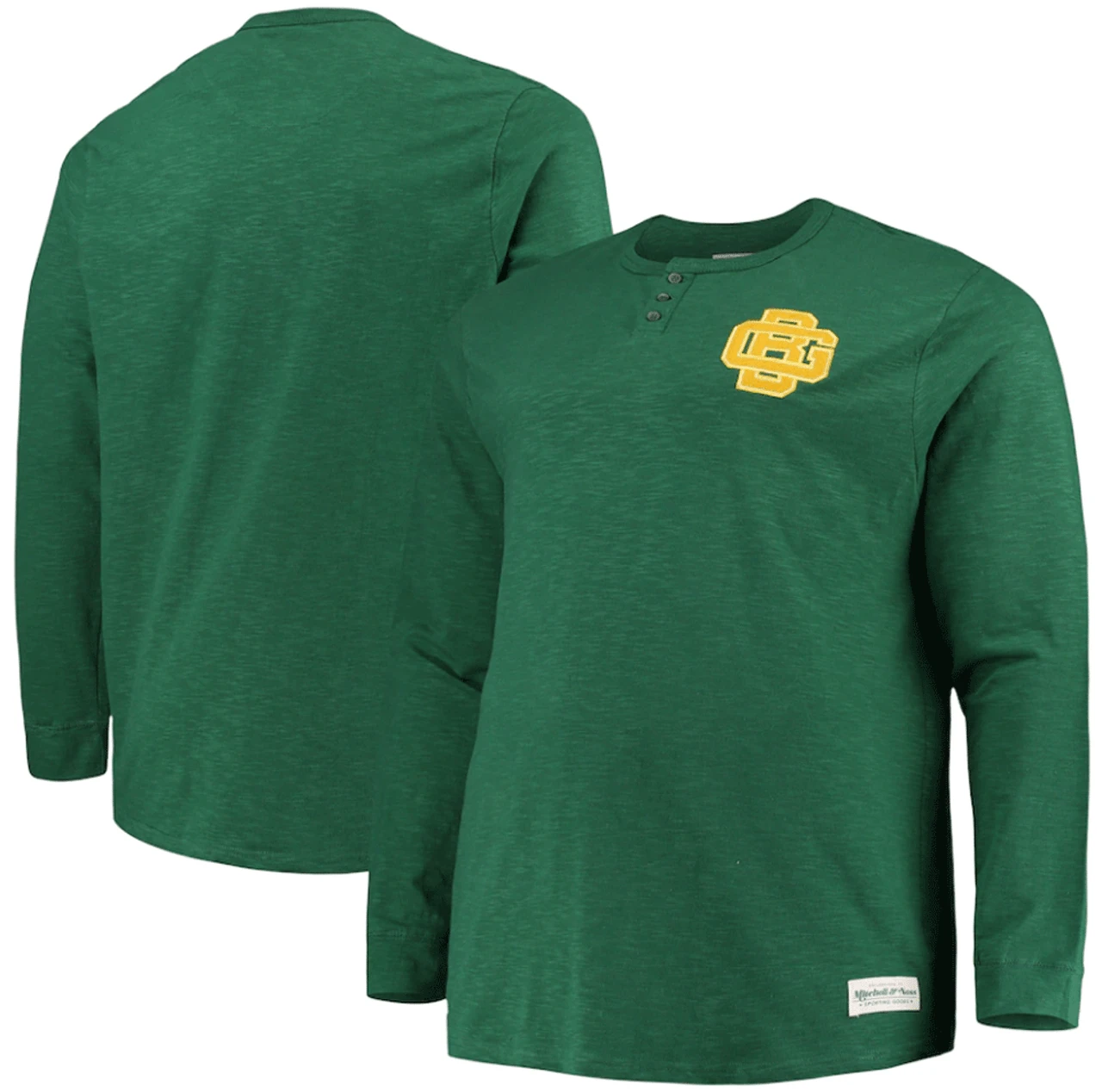 Mitchell & Ness Green Bay Packers First Round Pick Long Sleeve Green Henley T-Shirt 3X 4 Mitchell & Ness Green Bay Packers First Round Pick Long Sleeve Green Henley T-Shirt 3X - Image 2