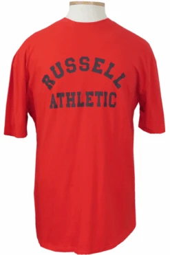 Russell Athletic Arch Logo Tee Shirt 3 Colors LT, 2X, 3X, 3XT, 4X, 5X, 6X -Fanatics Shop russellarchred 46008.1690225732