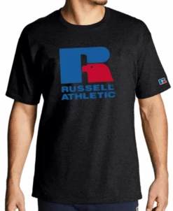 Russell Athletic Classic Logo Tee Shirt 3 Colors LT, 2X, 2XT, 6X -Fanatics Shop russellblack 27940.1689962452