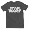 Star Wars Distressed Logo Heather Charcoal Printed Tee 6X 1 Star Wars Distressed Logo Heather Charcoal Printed Tee 6X -Fanatics Shop starwarstee 64795.1715093457