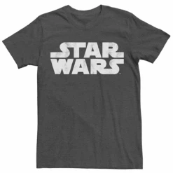 Star Wars Distressed Logo Heather Charcoal Printed Tee 6X