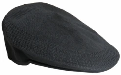 Saint Patrick Brand 100% Polyester Black Flat Cap, XL