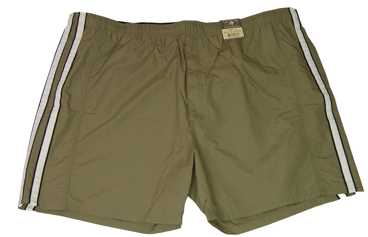 Falcon Bay Tan Swim Trunks With Stripes 3X, 4X 4 Falcon Bay Tan Swim Trunks With Stripes 3X, 4X - Image 2
