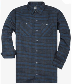 Wrangler Long Sleeve Flannel Shirt 6 Colors XLT, 2X, 2XT, 3X, 3XT, 4X, 4XT, 5X, 5XT, 6X -Fanatics Shop wrnglerflnlnavy 97487.1705077848