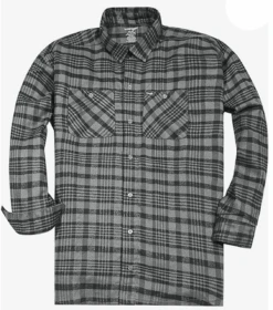 Wrangler Long Sleeve Flannel Shirt 6 Colors XLT, 2X, 2XT, 3X, 3XT, 4X, 4XT, 5X, 5XT, 6X -Fanatics Shop wrnglrflnlgray 84219.1705077892